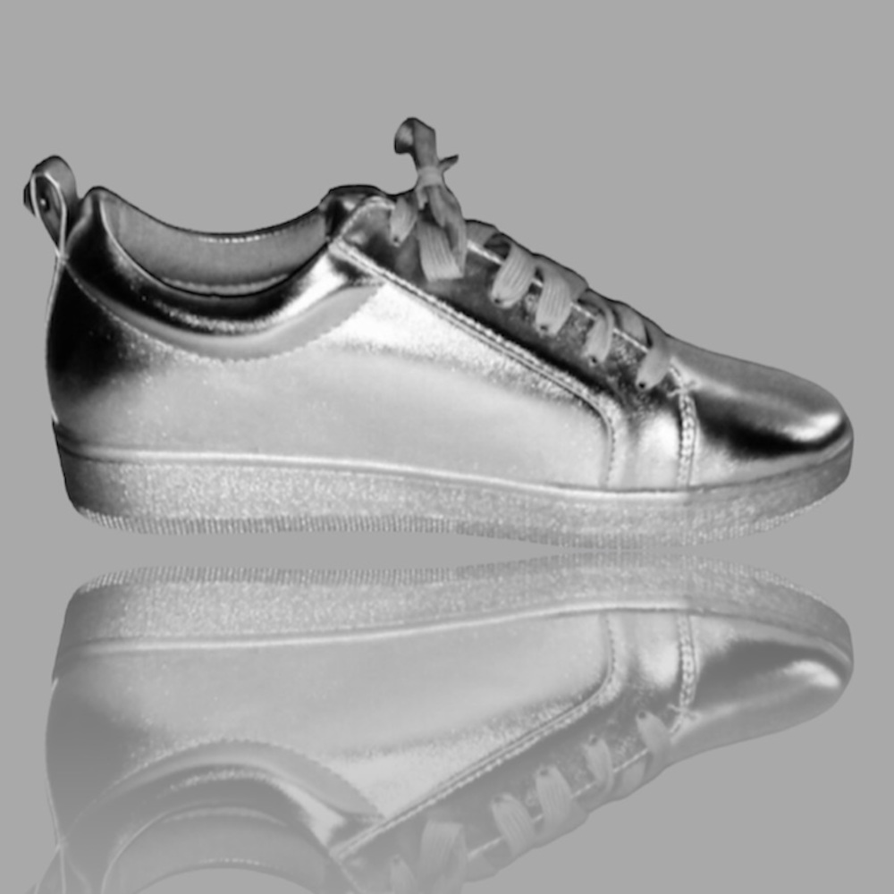 🆕Silver Metallic Fashion Sneakers
